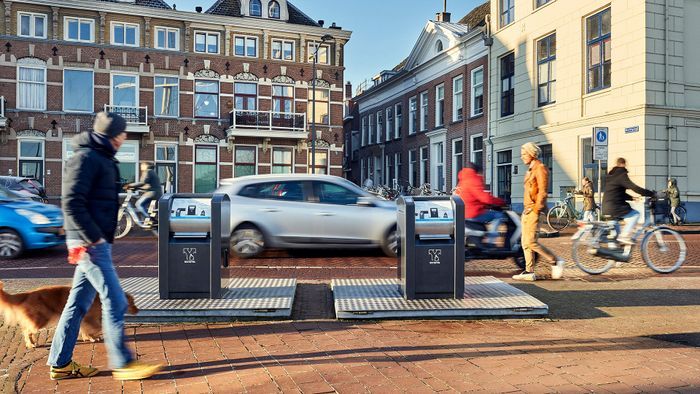 Een inwerpzuil passend binnen het straatbeeld